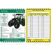 Tractor-Tag, English, 144x193mm, Tractor-tag DAILY CHECKLIST, 10 Piece / Pack